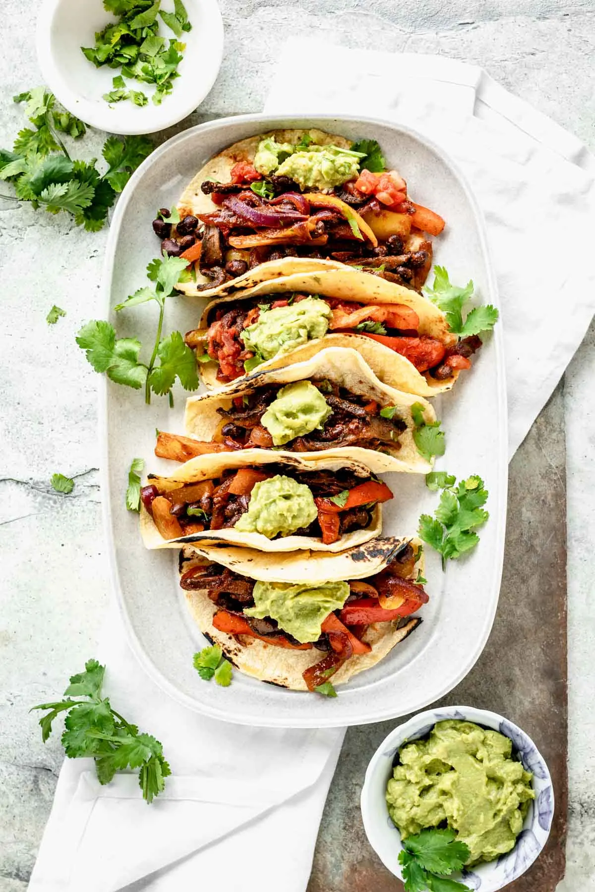 Dairy-Free Veggies Tacos with Yellow Rice & Black Beans (Salsa) Dairy-Free Veggies Tacos with Yellow Rice & Black Beans (Salsa)