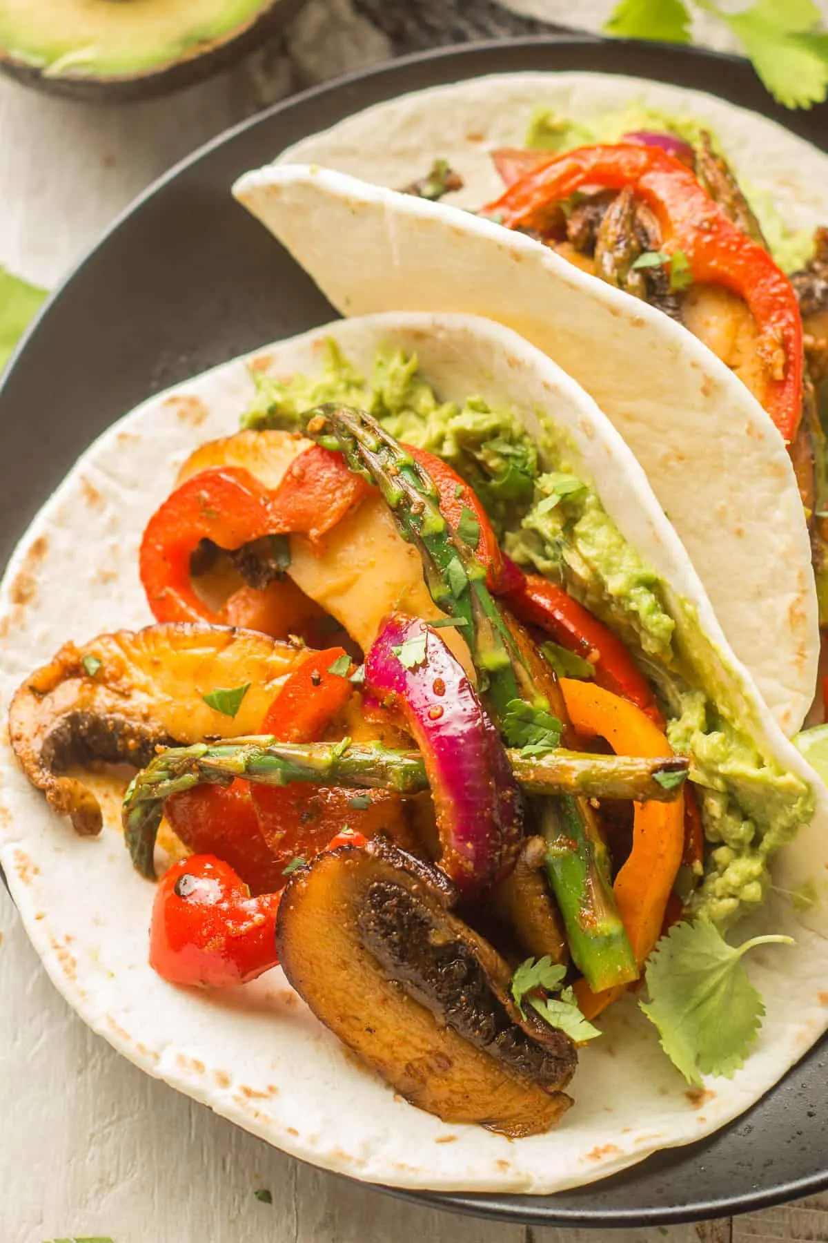 Vegan Eggplant Fajitas with Corn Tortilla, Yellow Rice & Vegan Roasted Corn (Salsa) Vegan Eggplant Fajitas with Corn Tortilla, Yellow Rice & Vegan Roasted Corn (Salsa)