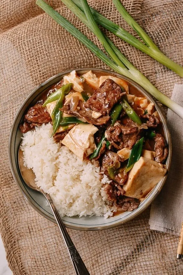 Bean Curd Home Style Tofu with Brown Rice & Sauteed Vegetables