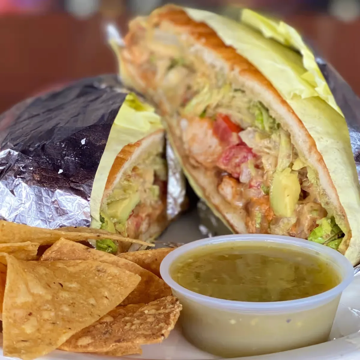 Carne Asada Torta with Chips & Salsa Carne Asada Torta with Chips & Salsa