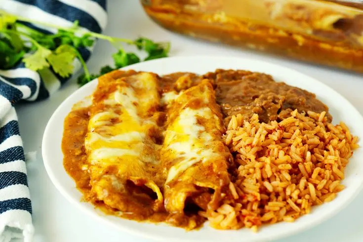 Chicken Enchiladas Plate