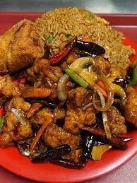 Tai Chin Chicken with Brown Rice & Sauteed Vegetables