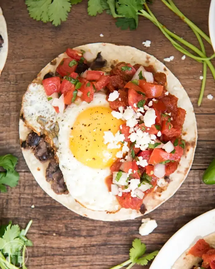 Boxed Carne Asada Huevos Rancheros with Rice & Beans