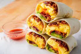 Breakfast Burrito with Bacon Breakfast Burrito with Bacon