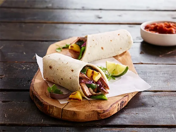 Chicken Al Pastor Burrito with Chips & Salsa