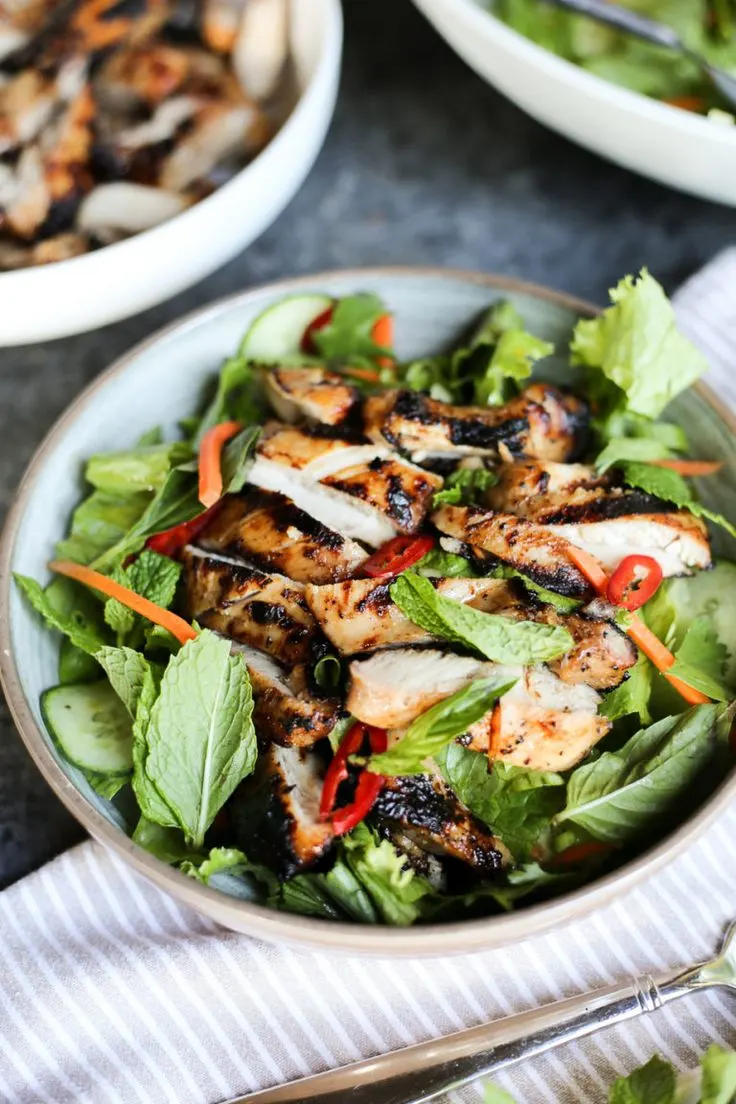 Lemongrass Chicken Salad Bowl Lemongrass Chicken Salad Bowl