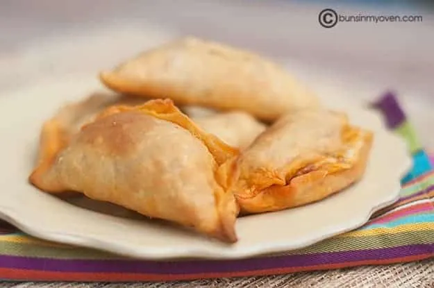 Two Champinones Empanadas with Mediterranean Quinoa & Kale Salad Two Champinones Empanadas with Mediterranean Quinoa & Kale Salad