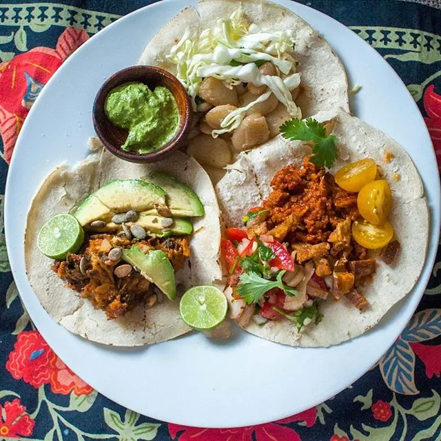 Three Taco Set (chicken, beef, and pork) Three Taco Set (chicken, beef, and pork)