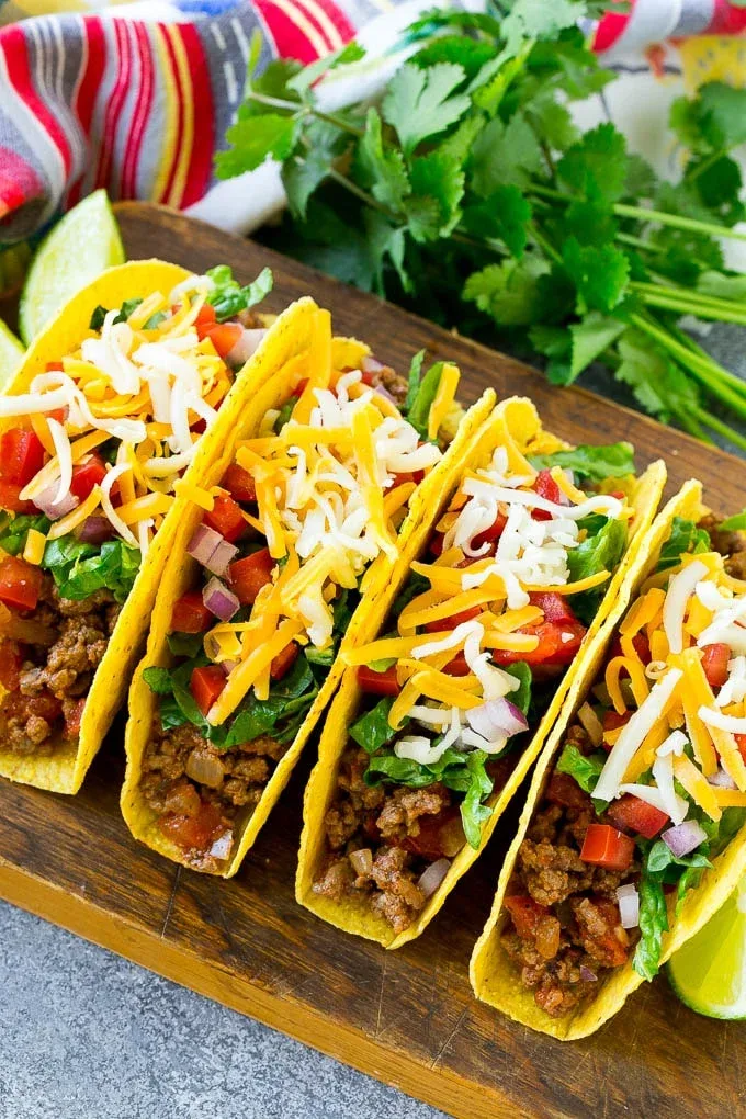 Four Beef Taco Set Four Beef Taco Set