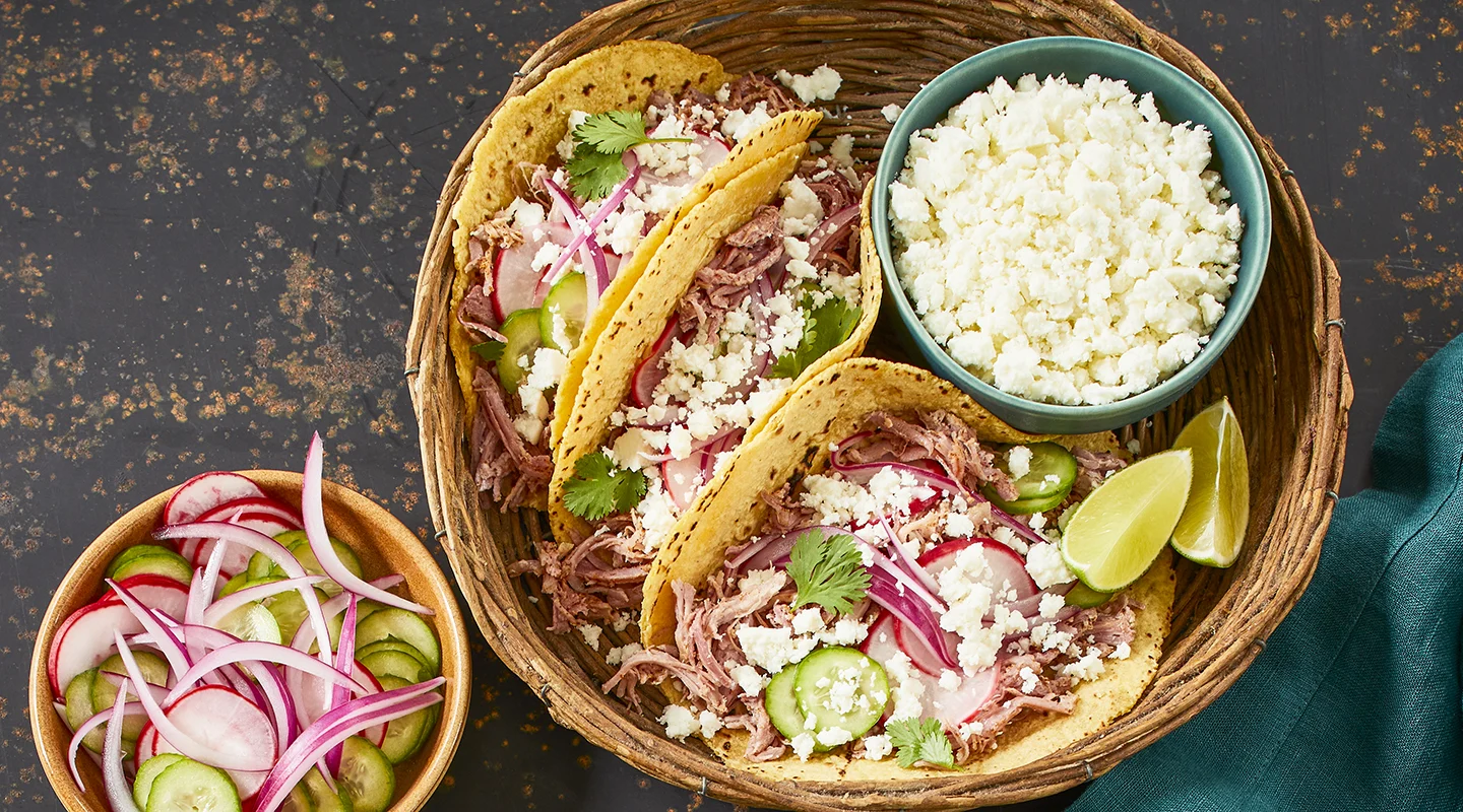 Three Pork Queso Taco Set Three Pork Queso Taco Set