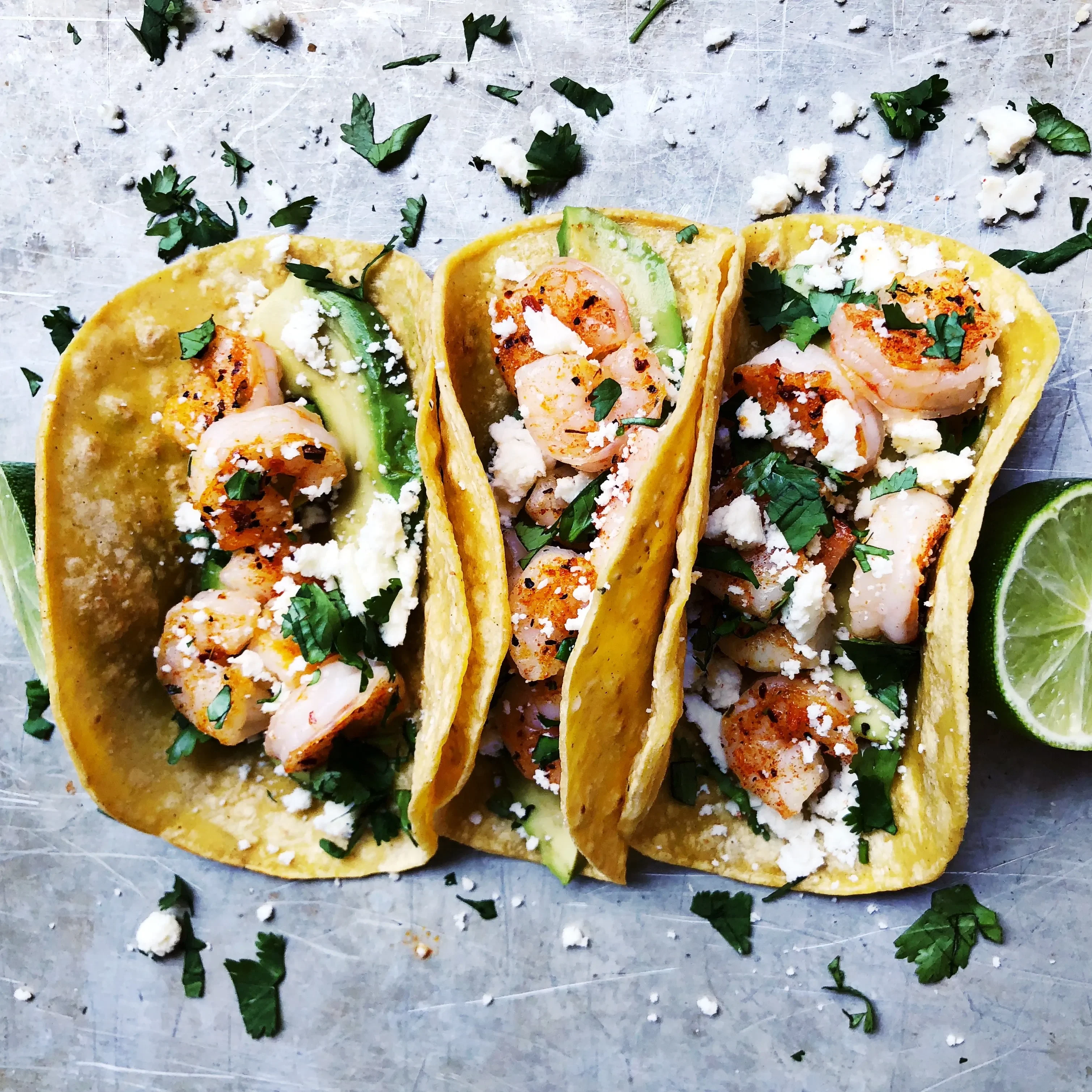 Three Shrimp Queso Taco Set Three Shrimp Queso Taco Set