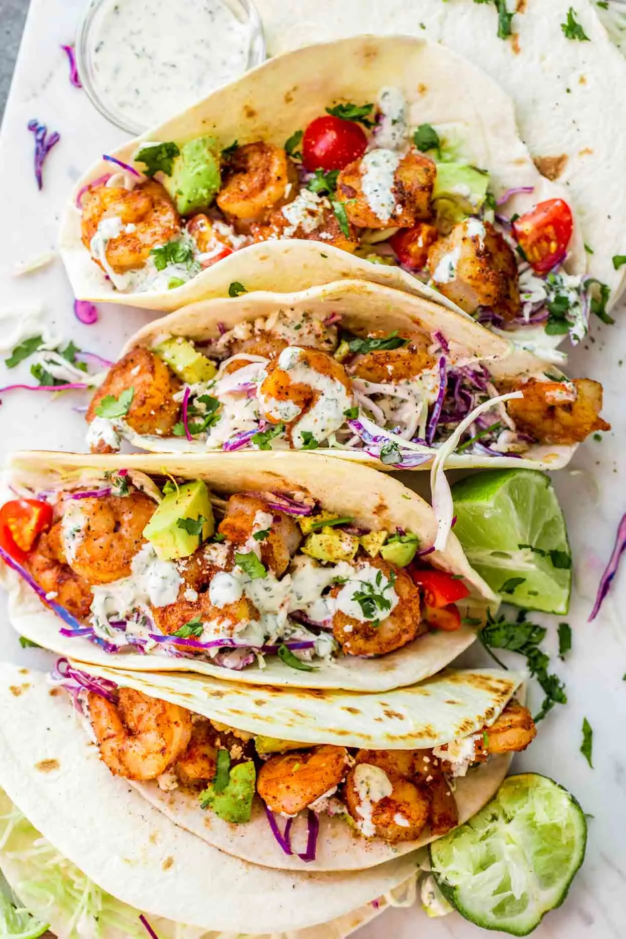 Four Shrimp Queso Taco Set Four Shrimp Queso Taco Set