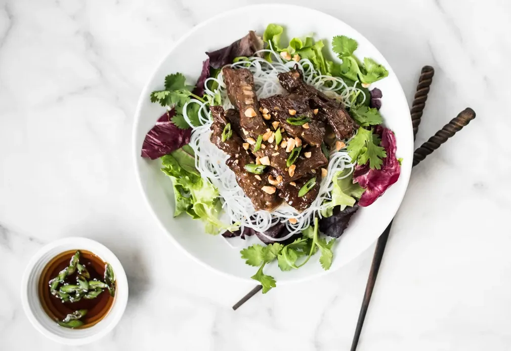 Grilled Beef and Soy Ginger over Cold Vermicelli Noodles Box