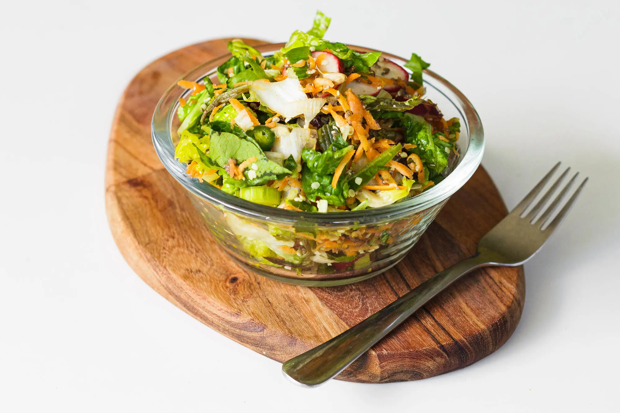 Vegan Mixed Green Entree Salad Box (No Cheese No Tofu)