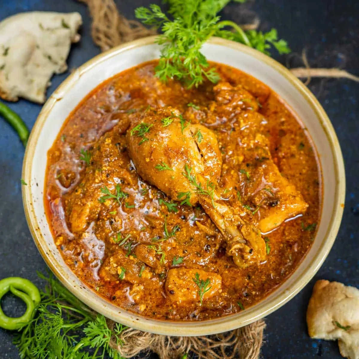 Achari Chicken Curry with Peas Pulao Achari Chicken Curry with Peas Pulao