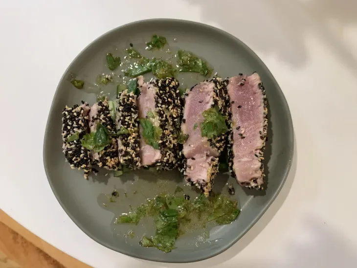 Seared Ahi Tuna w/Chimmicurri Drizzle