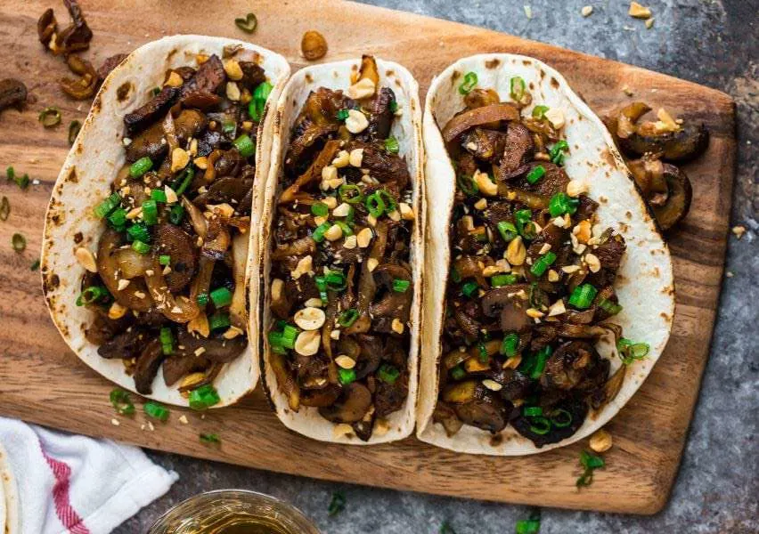Vegan Mushroom Taco Meal