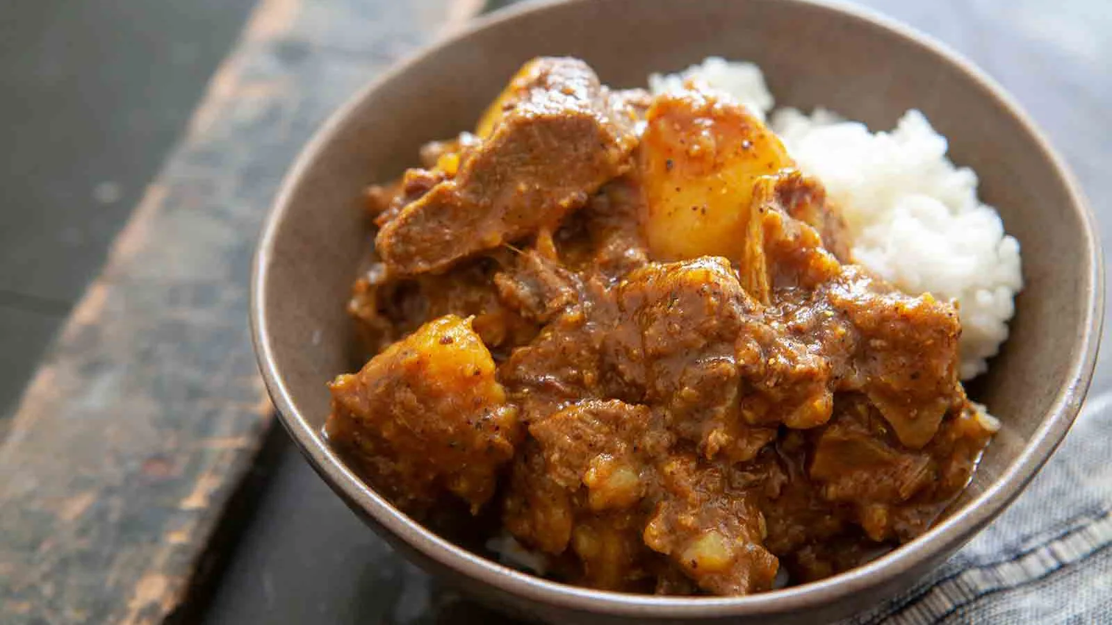 Goat Curry with Rice, Naan and Dal Tadka Goat Curry with Rice, Naan and Dal Tadka