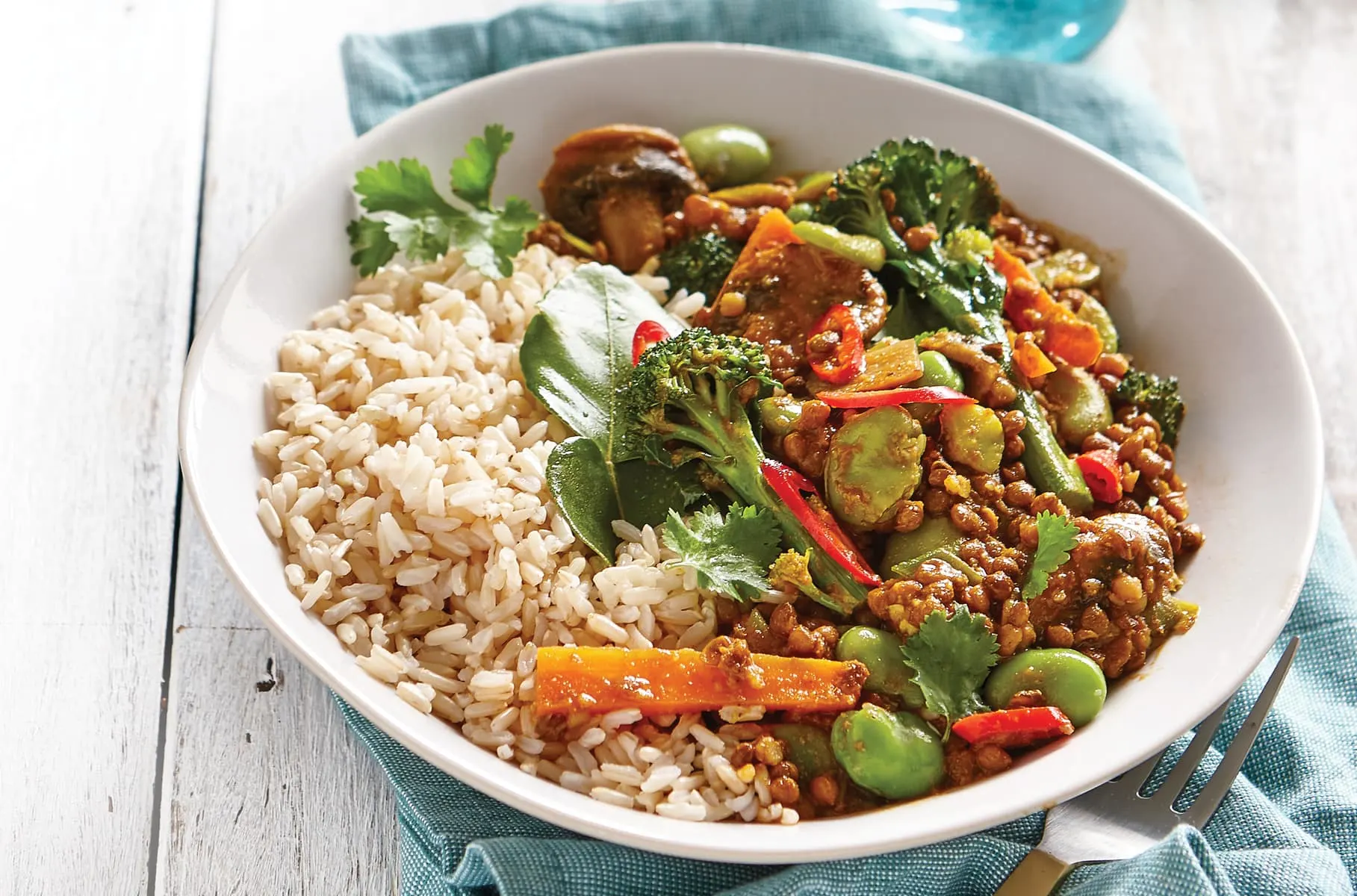 Vegan Veggie Coconut Curry over Brown Rice Vegan Veggie Coconut Curry over Brown Rice