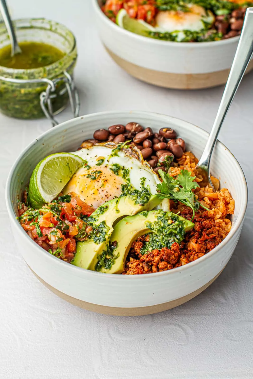 Breakfast Burrito Bowl With Chorizo