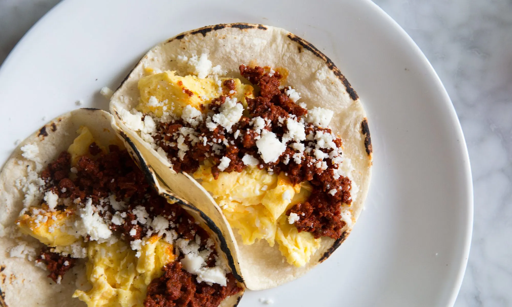 Breakfast Tacos With Chorizo