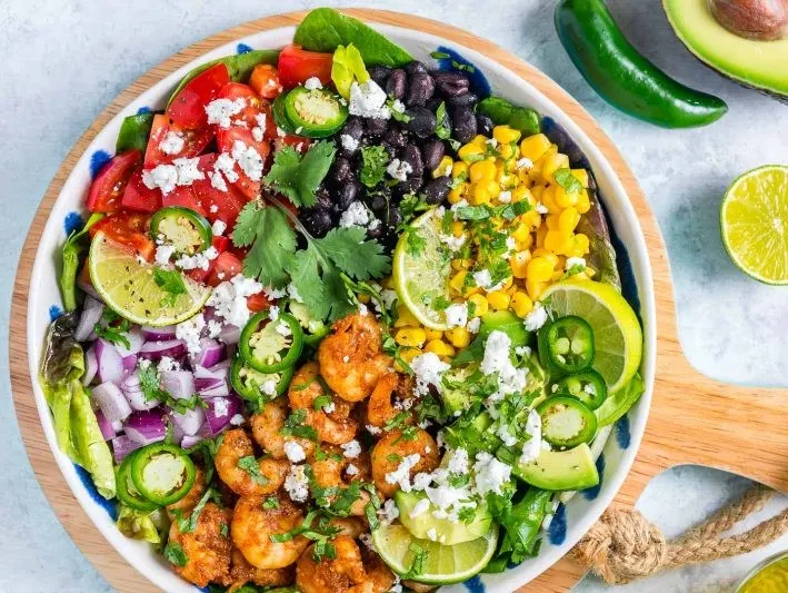 Shrimp Taco Salad