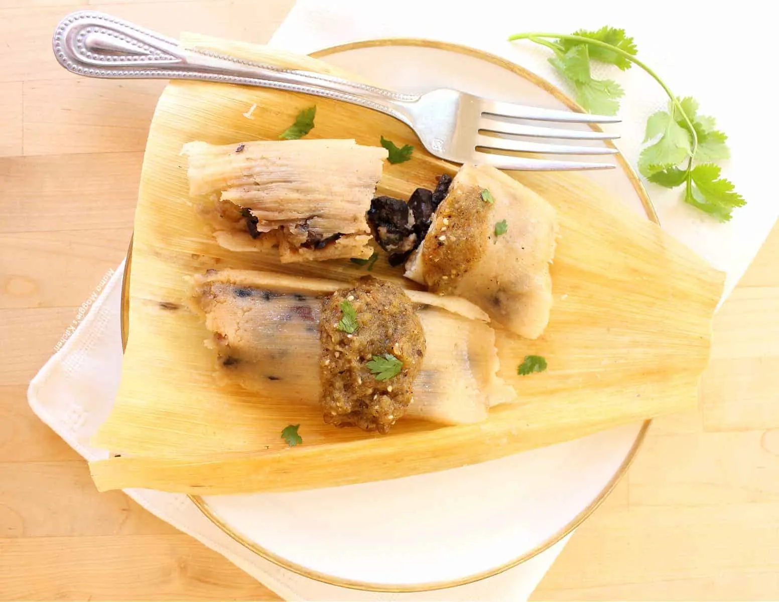 Vegan Mushroom Tamales with Mexican Rice, Vegan Black Beans, and Chipotle Salsa Vegan Mushroom Tamales with Mexican Rice, Vegan Black Beans, and Chipotle Salsa