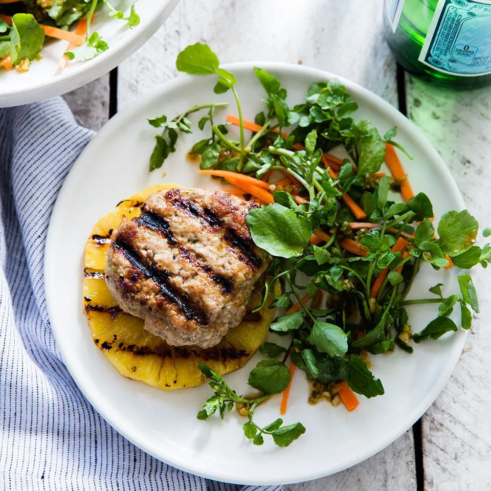 Pork + Chicken Meatballs and Soy Ginger over Spring Mix Box