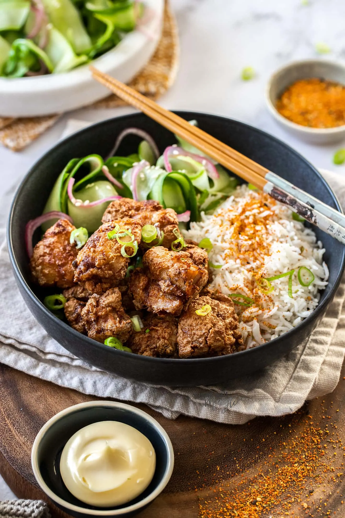 Karaage Chicken Furi Rice Karaage Chicken Furi Rice
