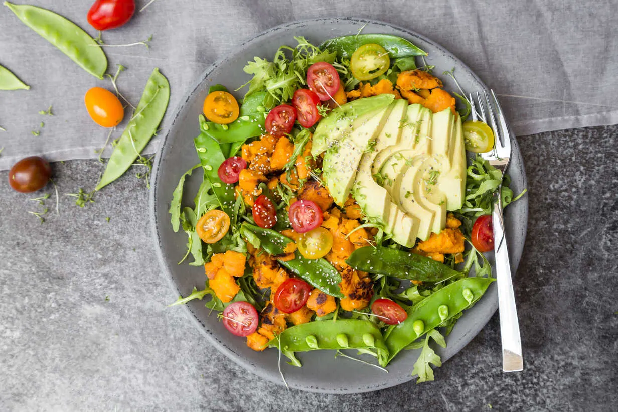 Chipotle Lime Sweet Potato House Salad