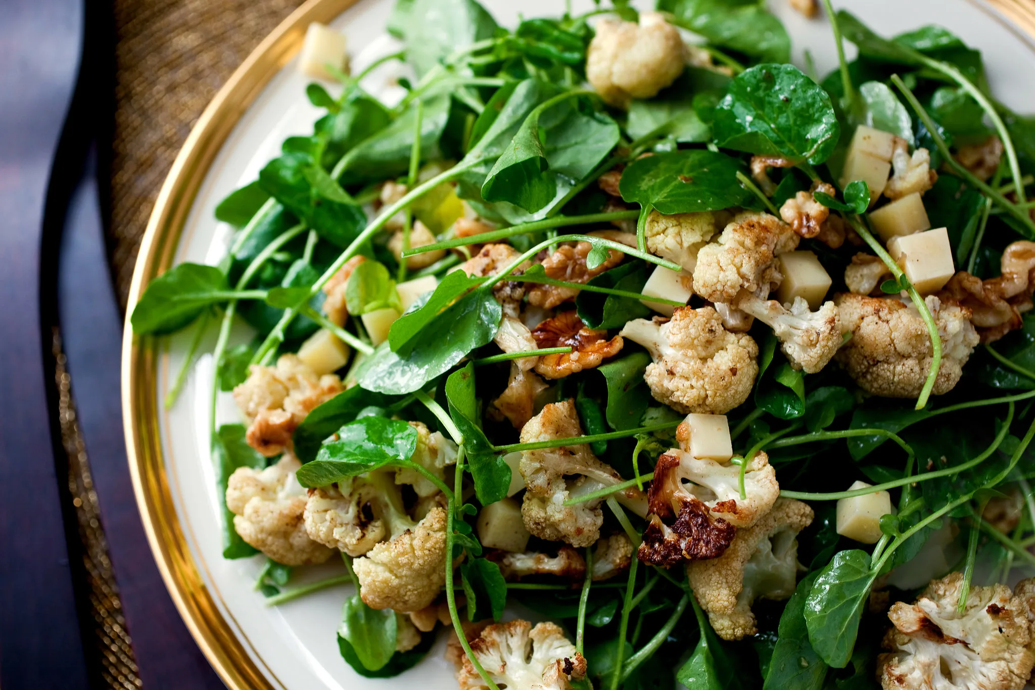 Allergen-Free Vegan Roasted Cauliflower with Spring Mix Box
