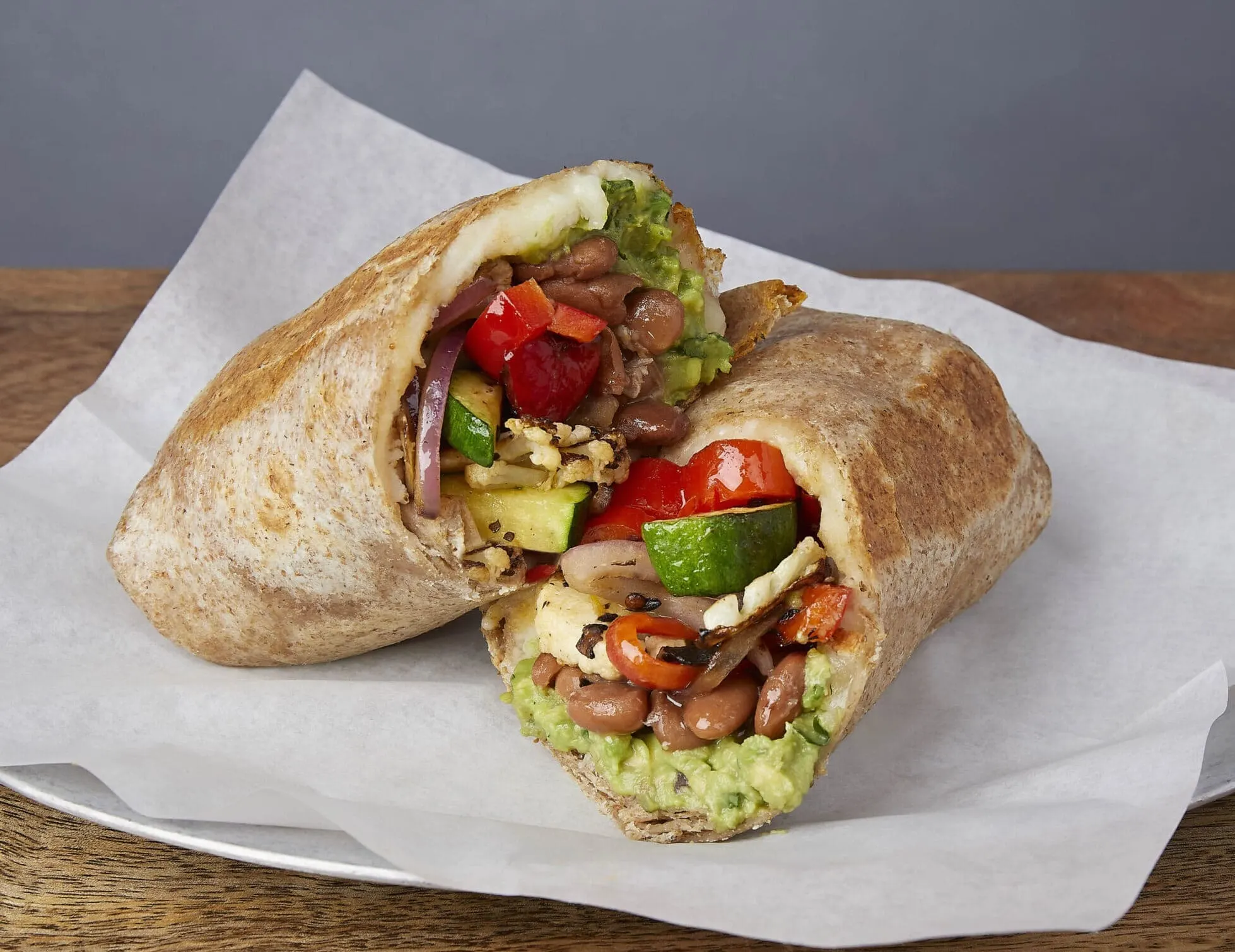 Vegetarian Grilled Vegetable Burrito