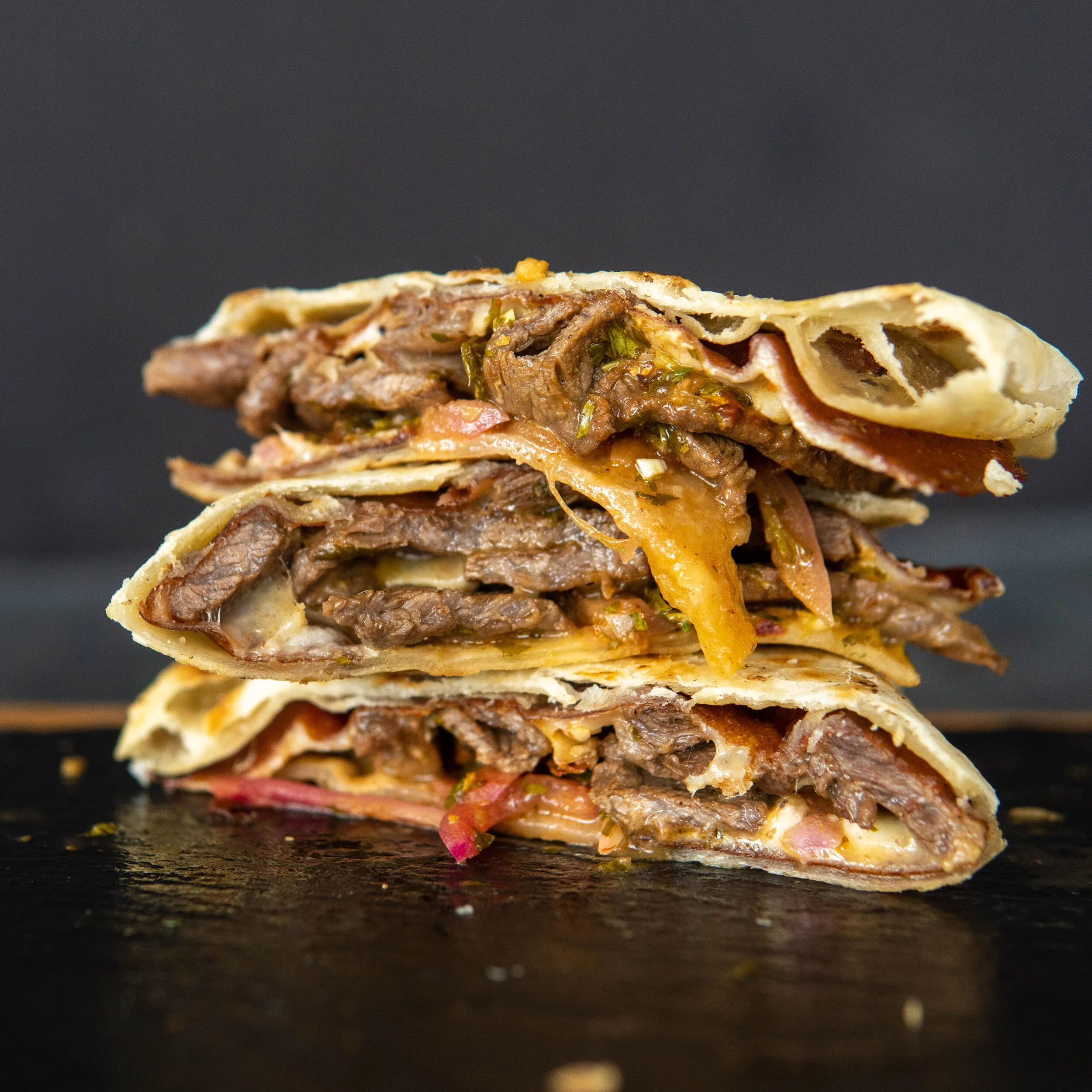 Beef Carne Asada Quesadilla Suiza