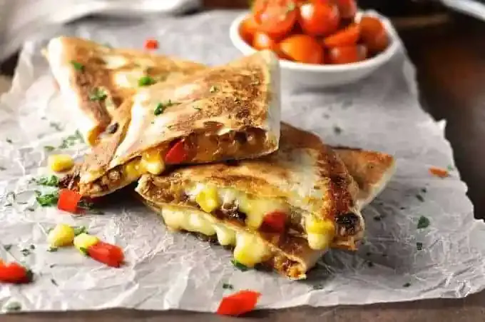 Pork Carnitas Quesadilla Suiza