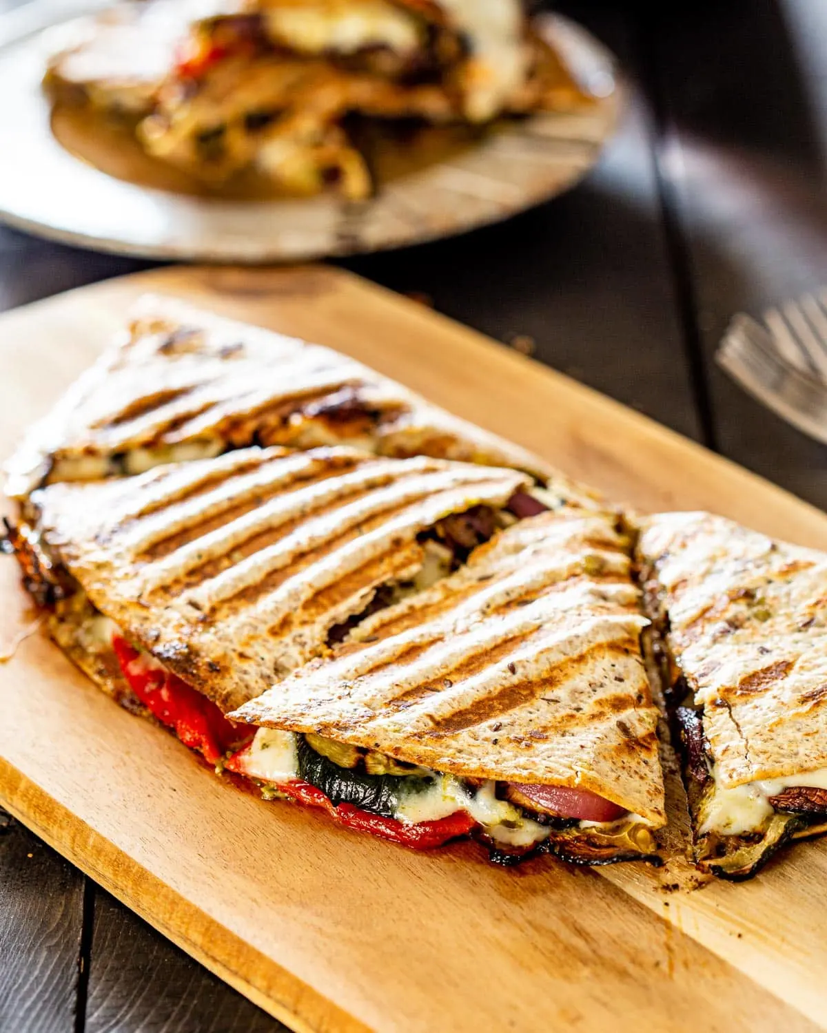 Grilled Veggie Quesadilla Suiza