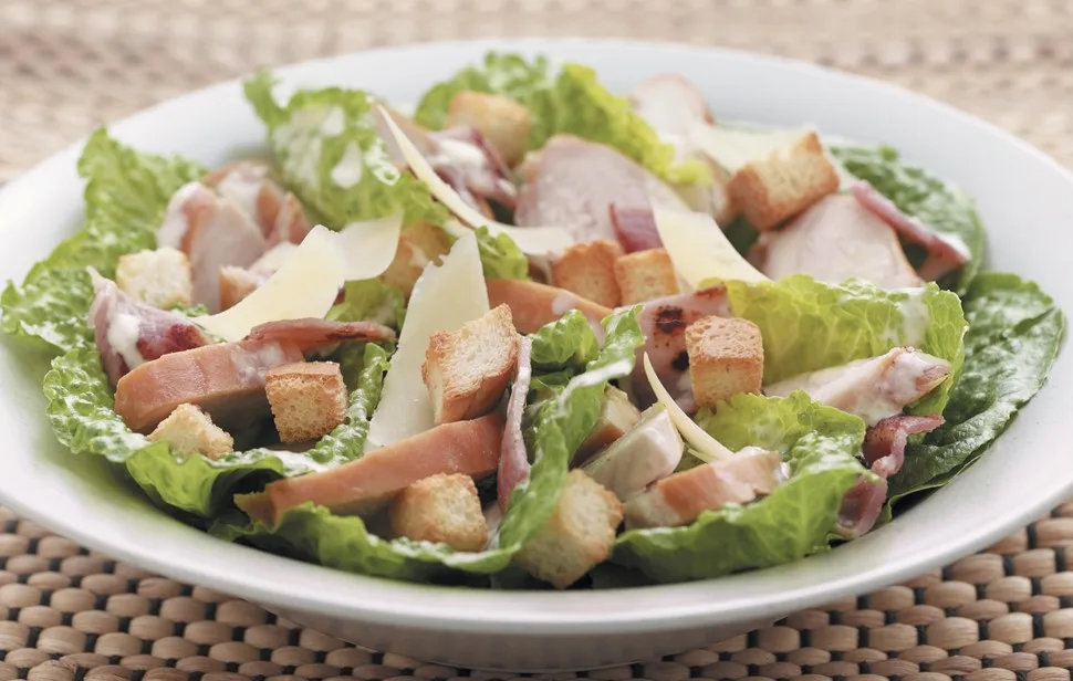Smoked Chicken Breast Traditional Caesar Salad