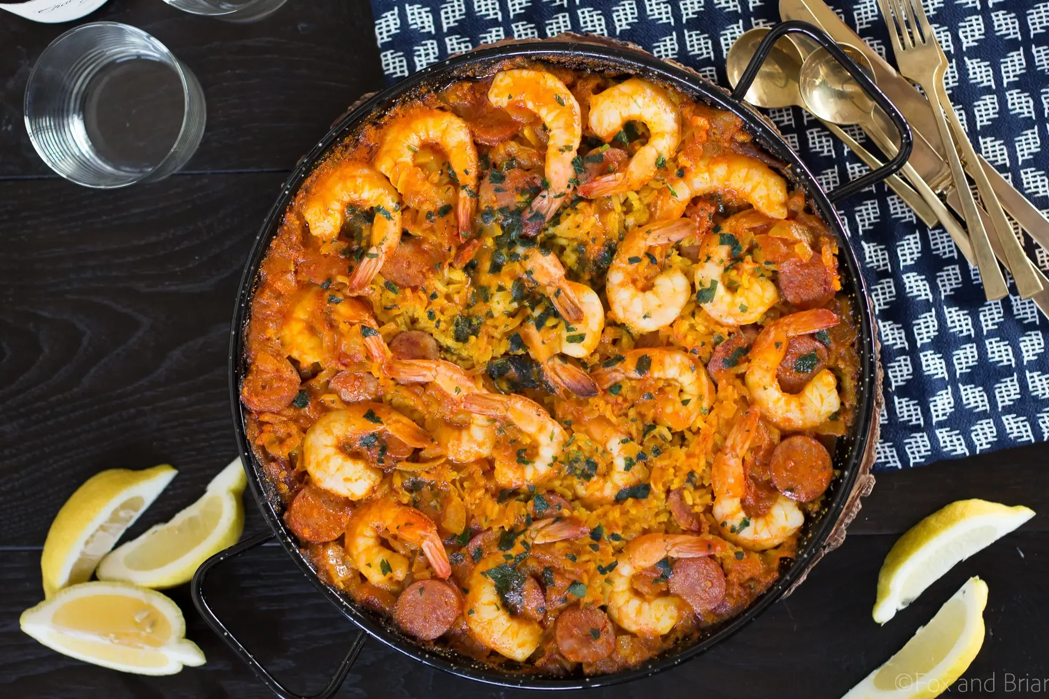 Seafoood Linguica Paella Seafoood Linguica Paella