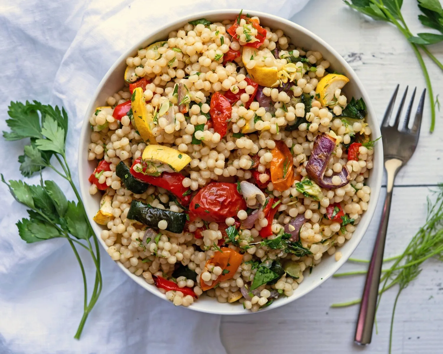 Mediterranean Vegeterian Israeli Cous Cous Mediterranean Vegeterian Israeli Cous Cous