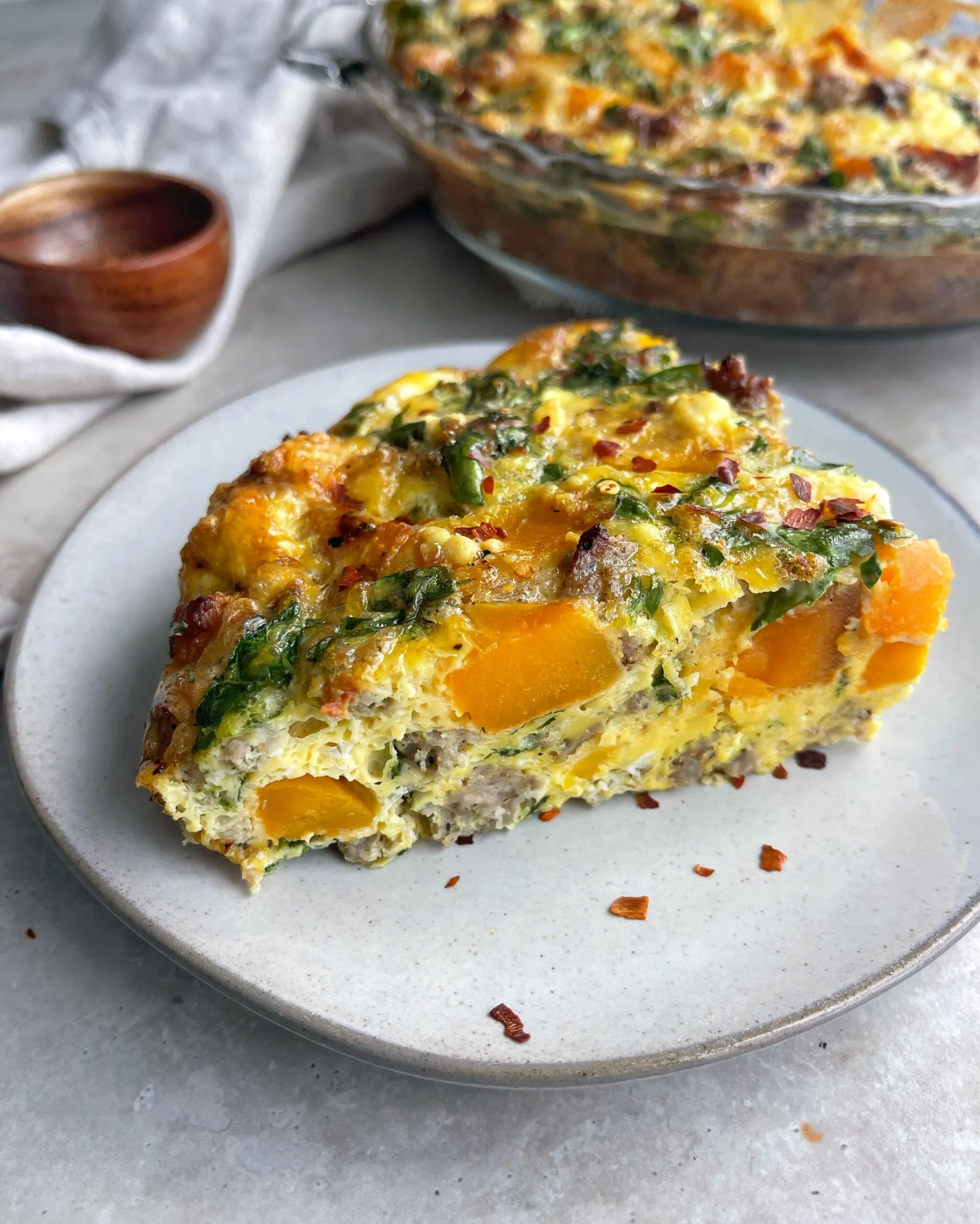 Fall Egg Frittata with Butternut Squash and Kale