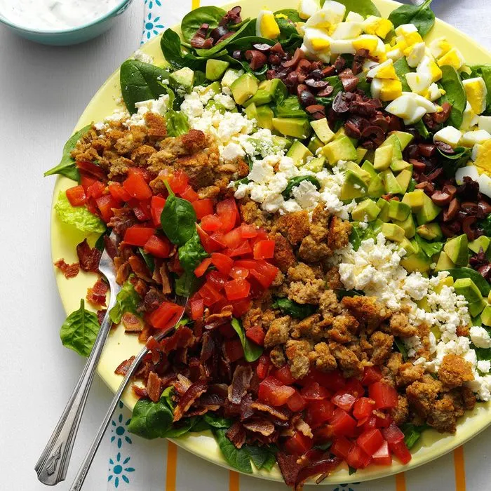 Mediterranean Cobb Salad Mediterranean Cobb Salad