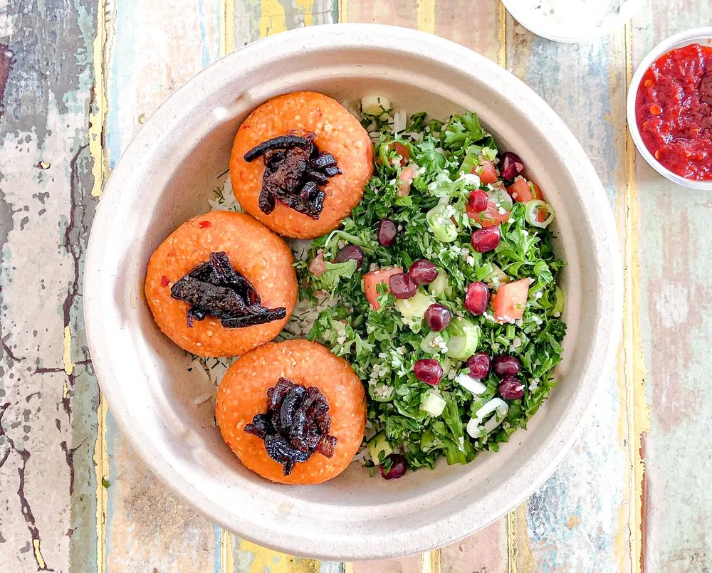 Red Lentil Balls Rice Bowl (Vegetarian) Red Lentil Balls Rice Bowl (Vegetarian)