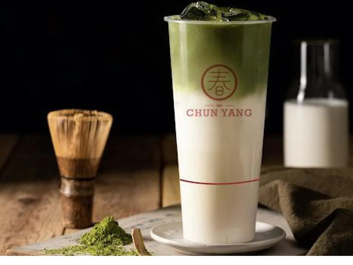 Classic Green Milk Tea With Boba (50% Sweet) Classic Green Milk Tea With Boba (50% Sweet)