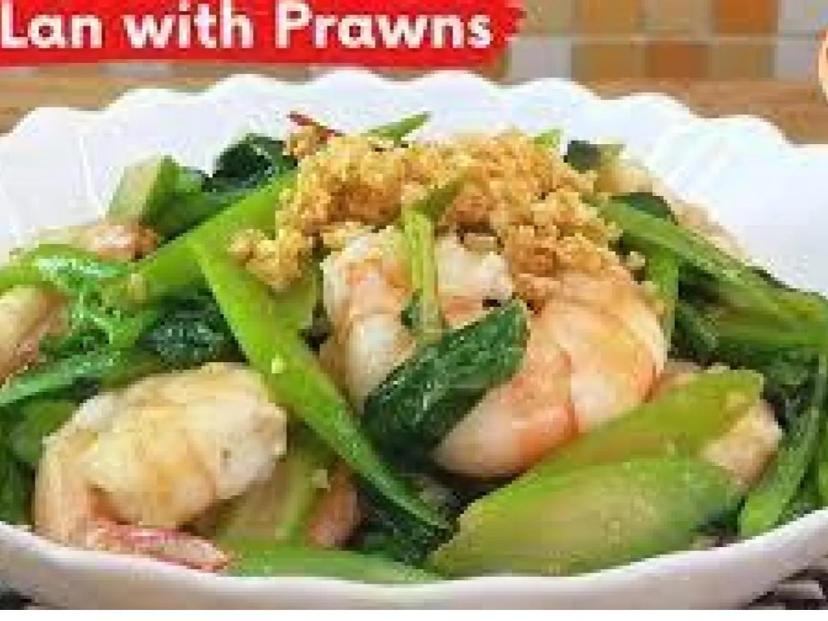 Prawns with Black Bean Sauce, Gai Lan and Jasmine Rice Prawns with Black Bean Sauce, Gai Lan and Jasmine Rice