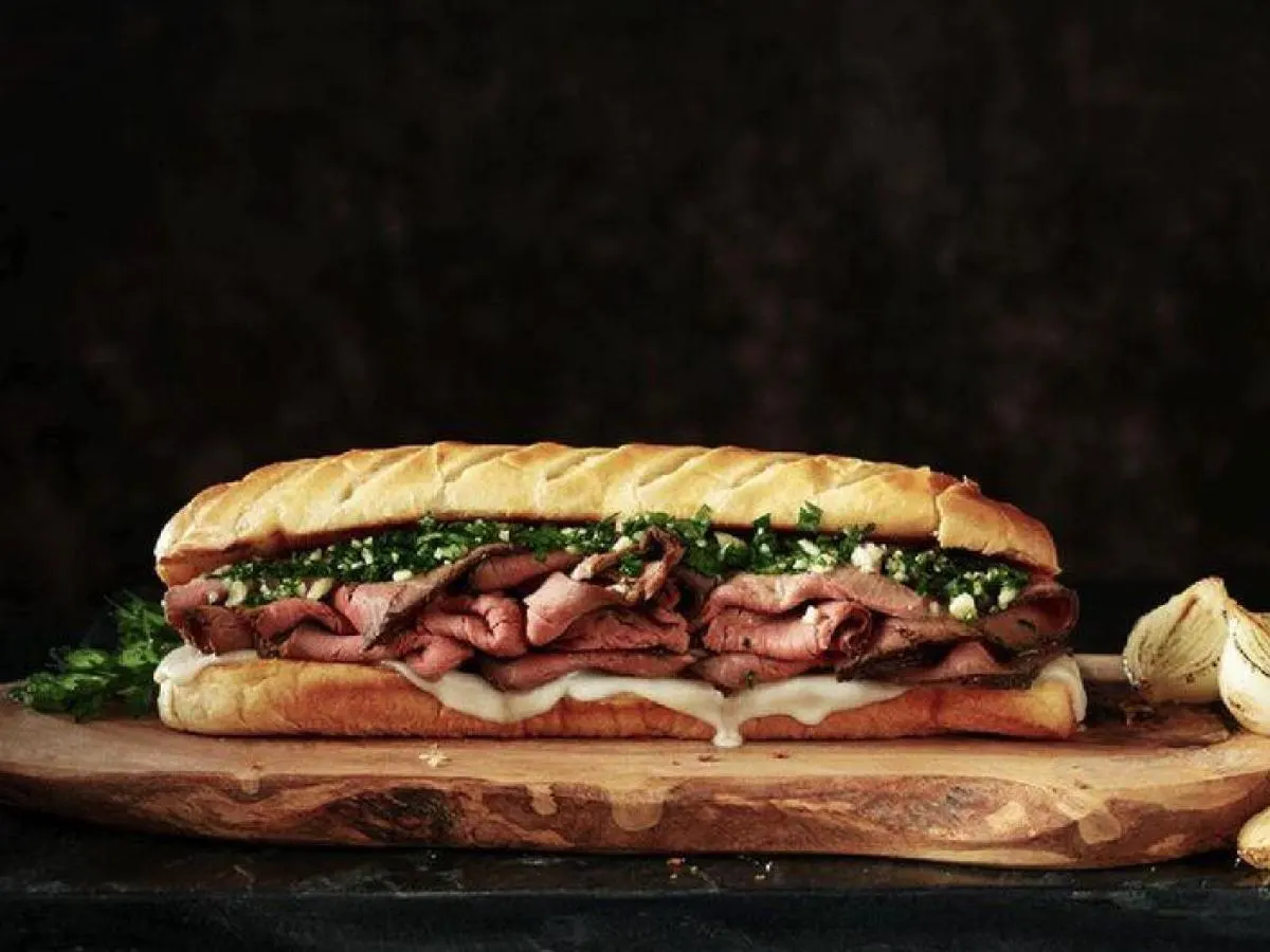Roast Beef and Havarti Sandwich with Potato Salad Roast Beef and Havarti Sandwich with Potato Salad