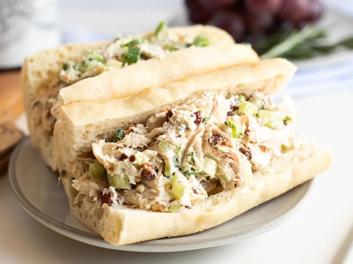Chicken Salad Sandwich with Potato Salad Chicken Salad Sandwich with Potato Salad