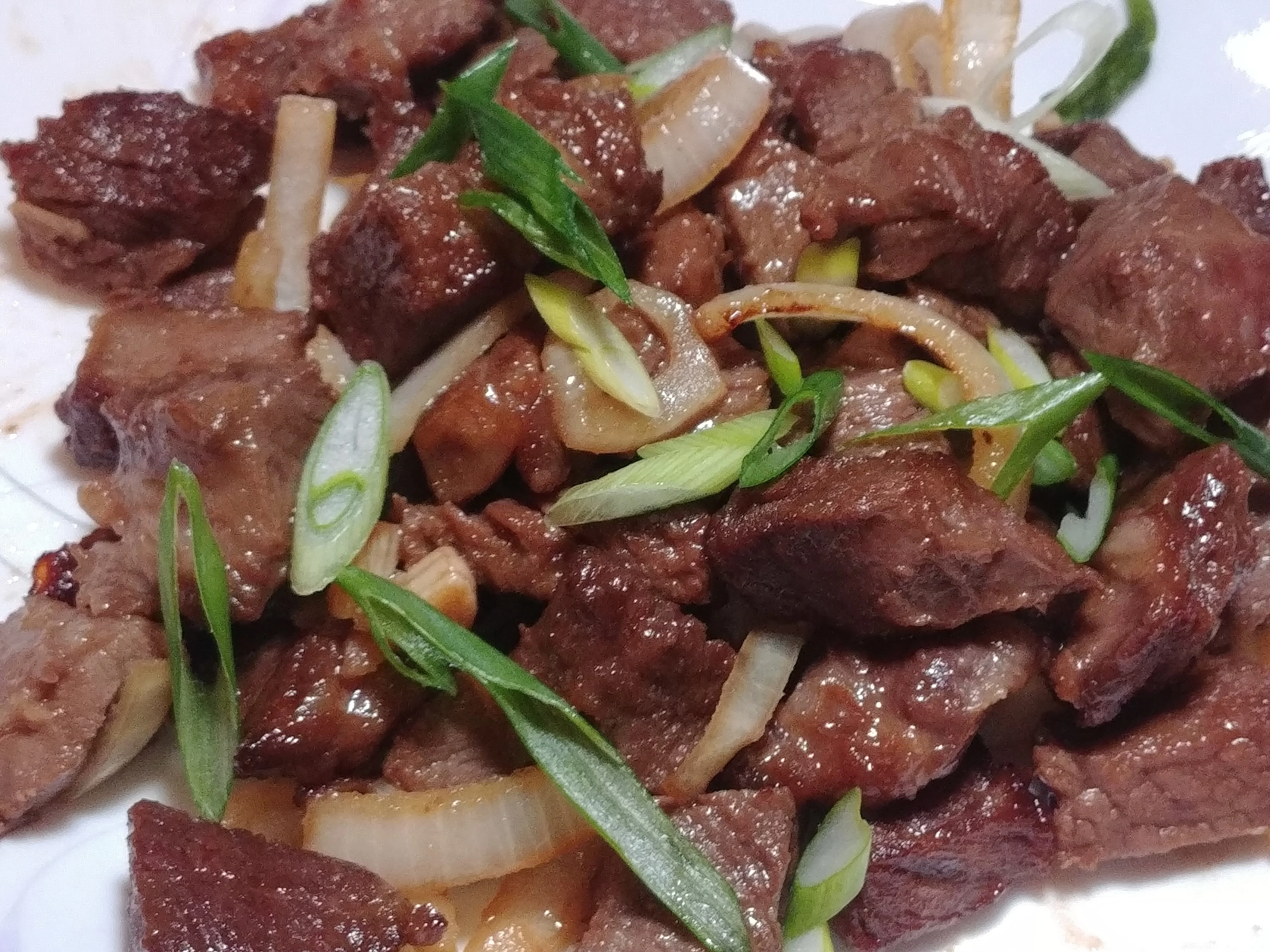 Shaking Beef with Steamed Rice and Broccoli Shaking Beef with Steamed Rice and Broccoli