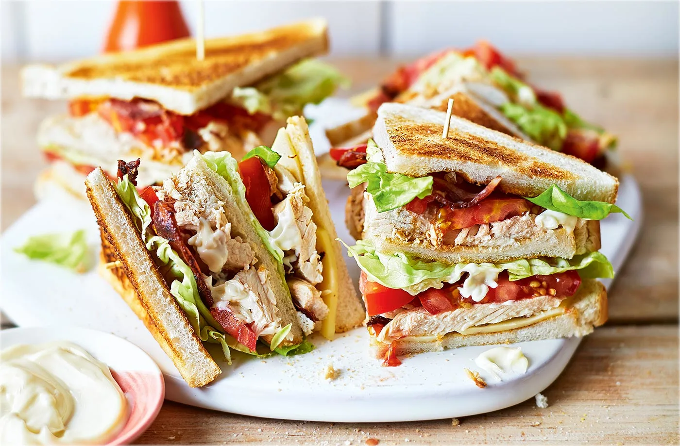Club Sandwich Boxed Meal with Apple Slaw Club Sandwich Boxed Meal with Apple Slaw