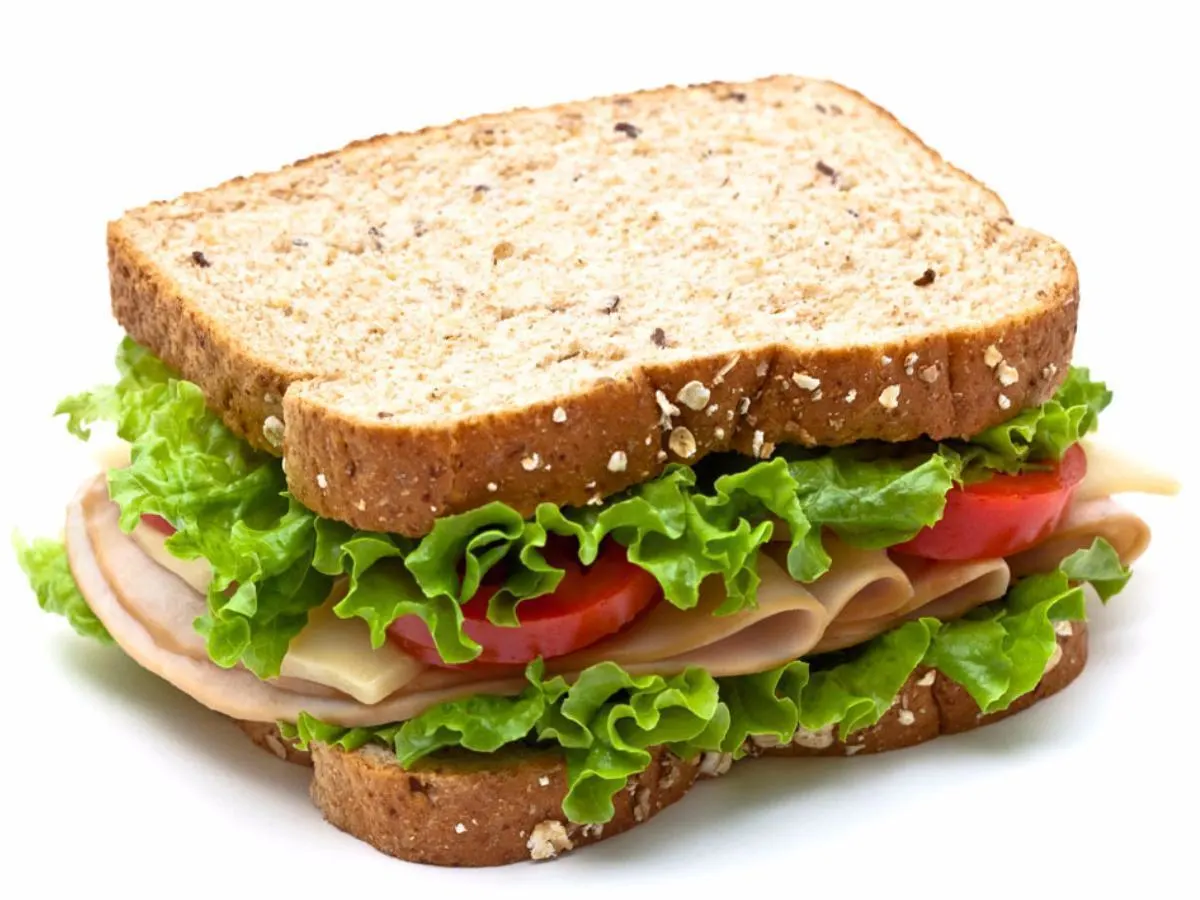 Turkey Sandwich on Wheat Boxed Meal with Apple Slaw Turkey Sandwich on Wheat Boxed Meal with Apple Slaw