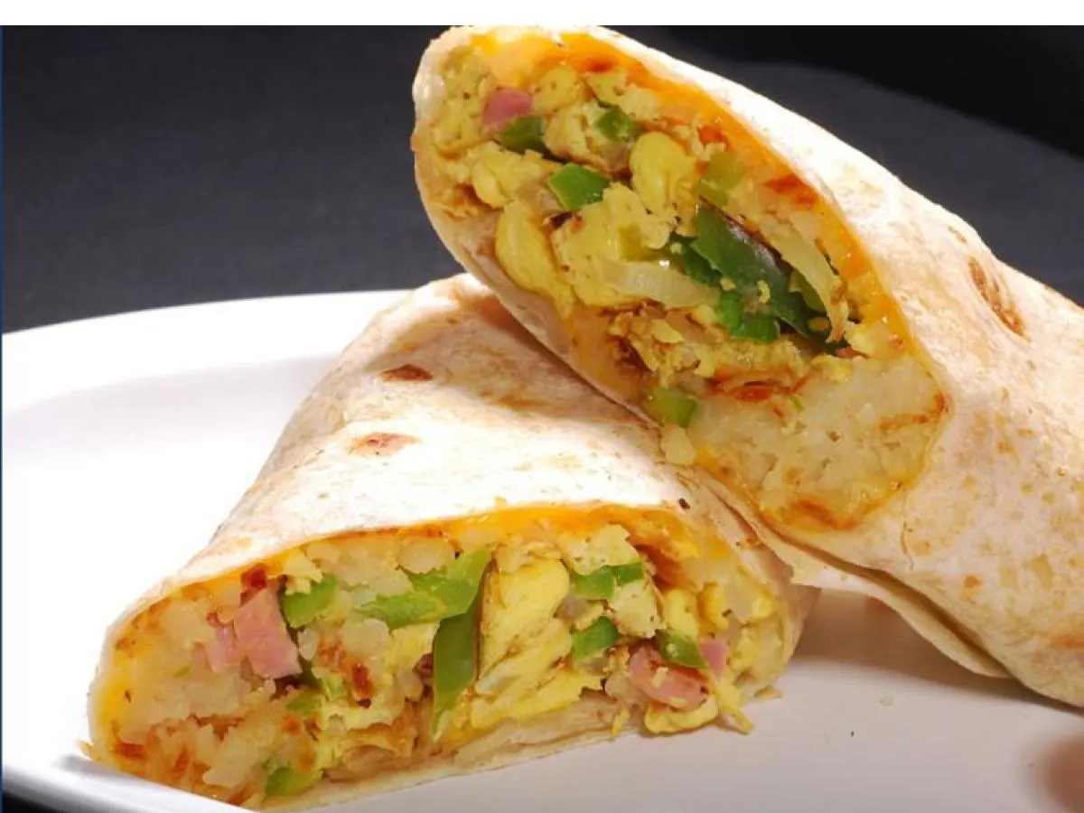 Breakfast Burrito With Ham