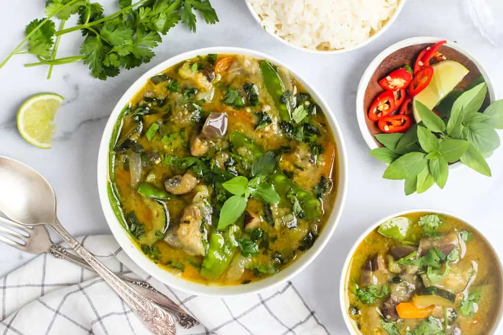 Green Curry with Mixed Vegetables Green Curry with Mixed Vegetables